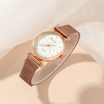 Flag Village Women's Five-piece Gift Box Quartz Wrist Watch