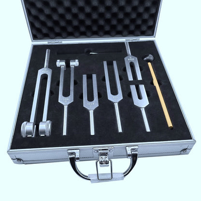 Flag Village Aluminum Alloy Tuning Fork Set Gift Box Of Six 128 256 512 1024 2048