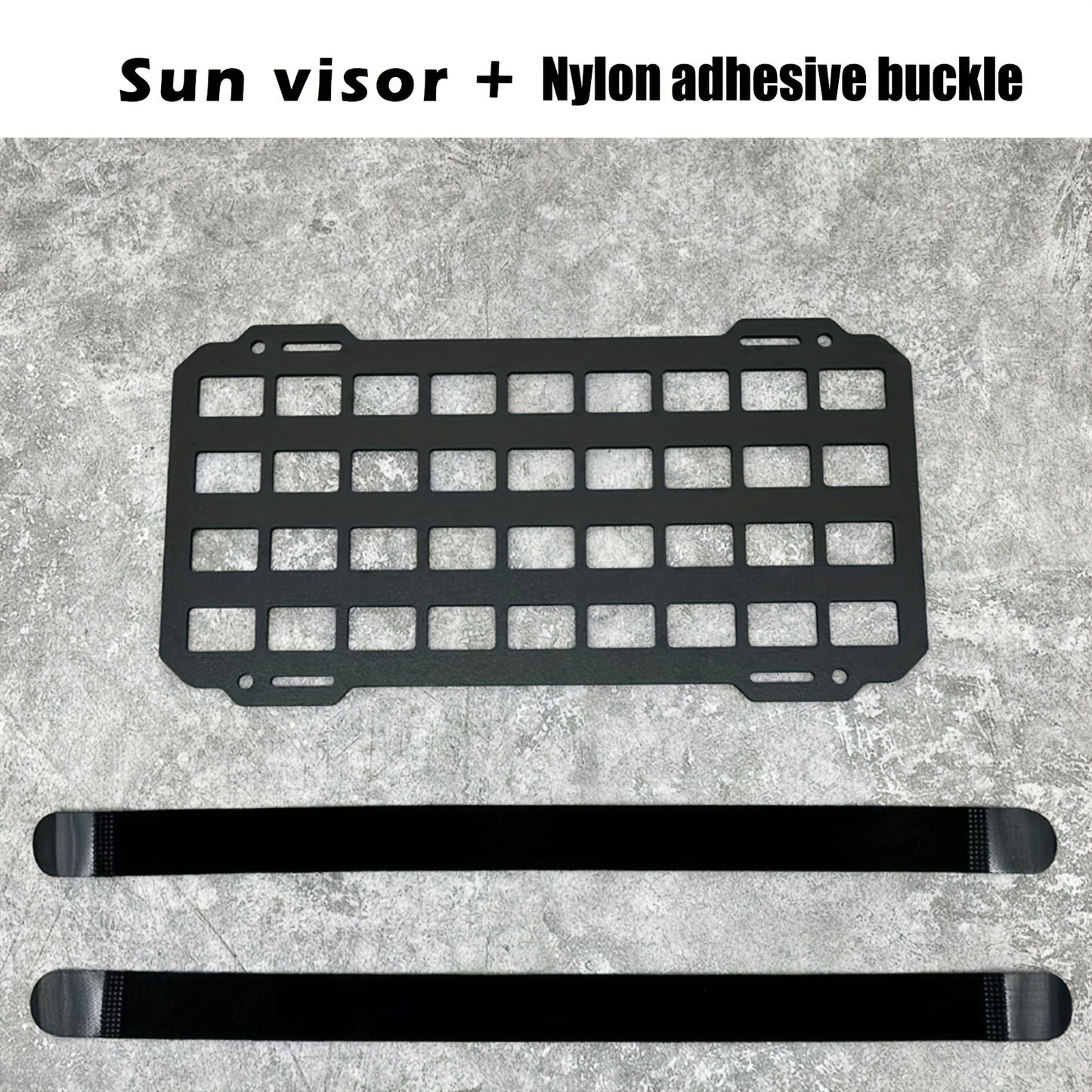Flag Village Auto Tools Car Visor Sun Visor Organiser Molle Rigid Plate Vehicle Car Truck Sun Protection Storage Holder Carrier For Tactical Equipment Molle Bag EDC Tools Car Interior Accessories