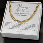 Flag Village Male Stainless Steel Double-sided Ground Cuban Chain Gift Box Set