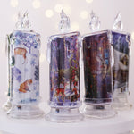 Flag Village Christmas Transparent Electronic Candles Decorative Gifts
