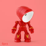 Flag Village Cute LED Hero Table Lamp Mini Portable Cool Mecha Cute Robot Night Light Bedroom Home Decoration Kids Boys Gifts