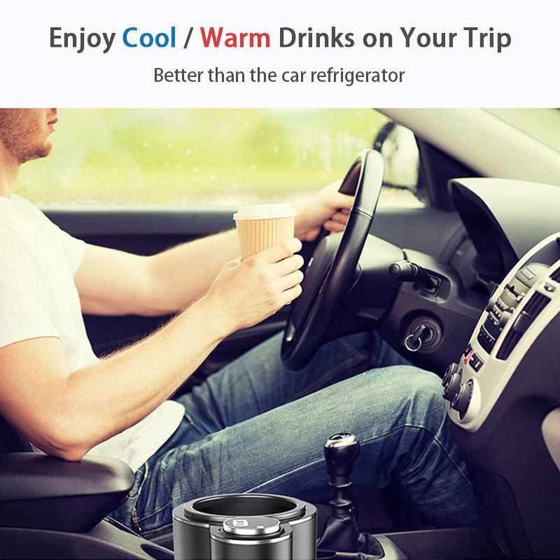 Flag Village Auto Tools Smart 2 In 1 Car Heating Cooling Cup For Coffee Miik Drinks Electric