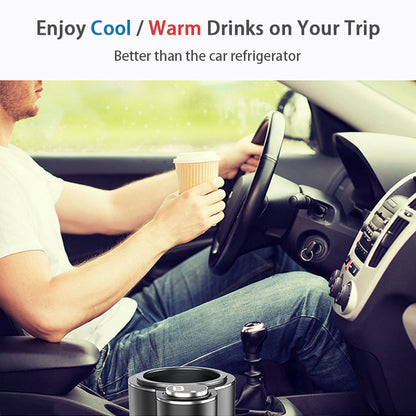 Flag Village Auto Tools Smart 2 In 1 Car Heating Cooling Cup For Coffee Miik Drinks Electric
