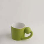 Flag Village Coffee Cup Couple Mug Frosted Ceramic Mug Gift Box Set