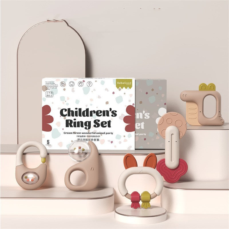Flag Village Baby Dental Gel Gift Box Soft Gel Set Toys