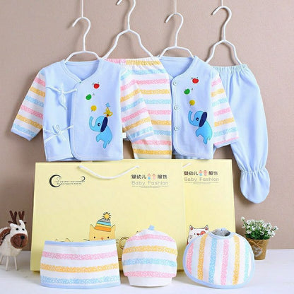Flag Village Pure Cotton Baby Clothes Spring And Autumn Summer Children Gift Box Set