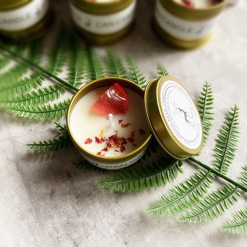 Flag Village Gift Box Gold Tin Box Scented Candle
