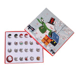 Flag Village Christmas Ornaments Children's Gift Box Countdown Calendar Gift Box Leather Cord Bracelet Set Box
