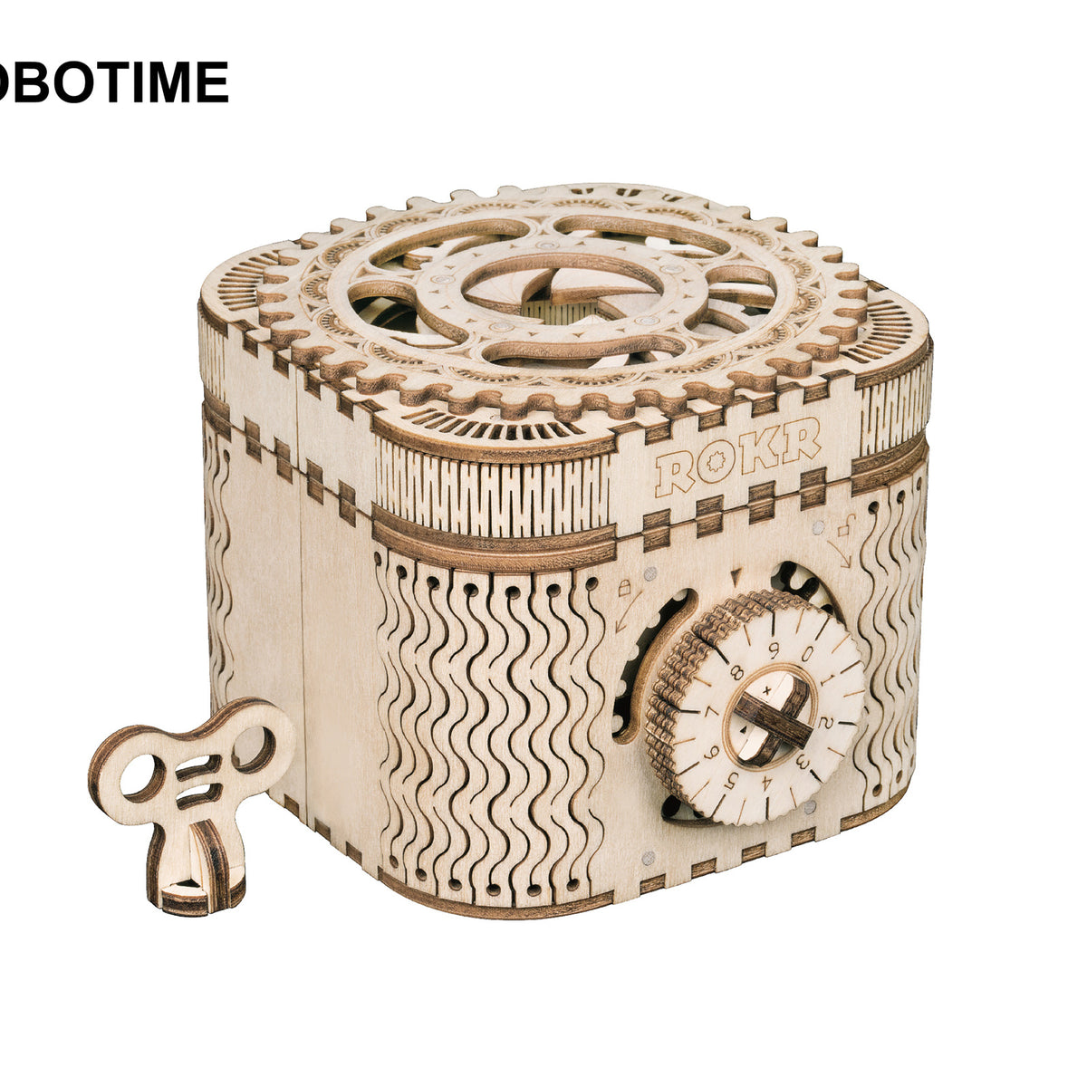 Flag Village Robotime Rokr 123Pcs Treasure Box Creative 3D Wooden Puzzle Game Assembly Toys Chris Gift For Children Adults Teens Dropshipping