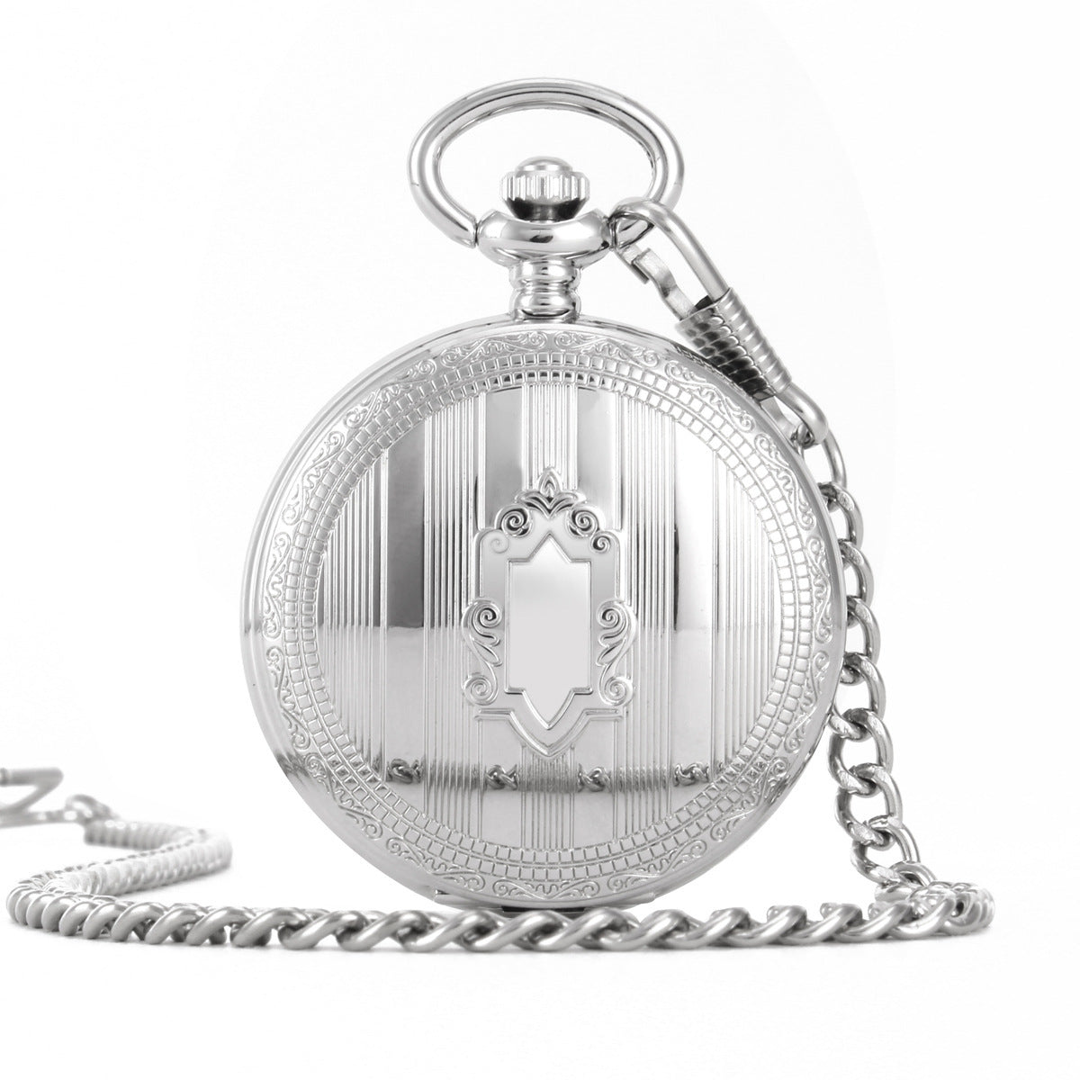 Flag Village Shield Automatic Mechanical Pocket Watch Gifts For Men And Women