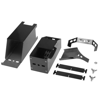 Flag Village Black Titanium Portable Stainless Steel Folding Camping BBQ Wood Stove
