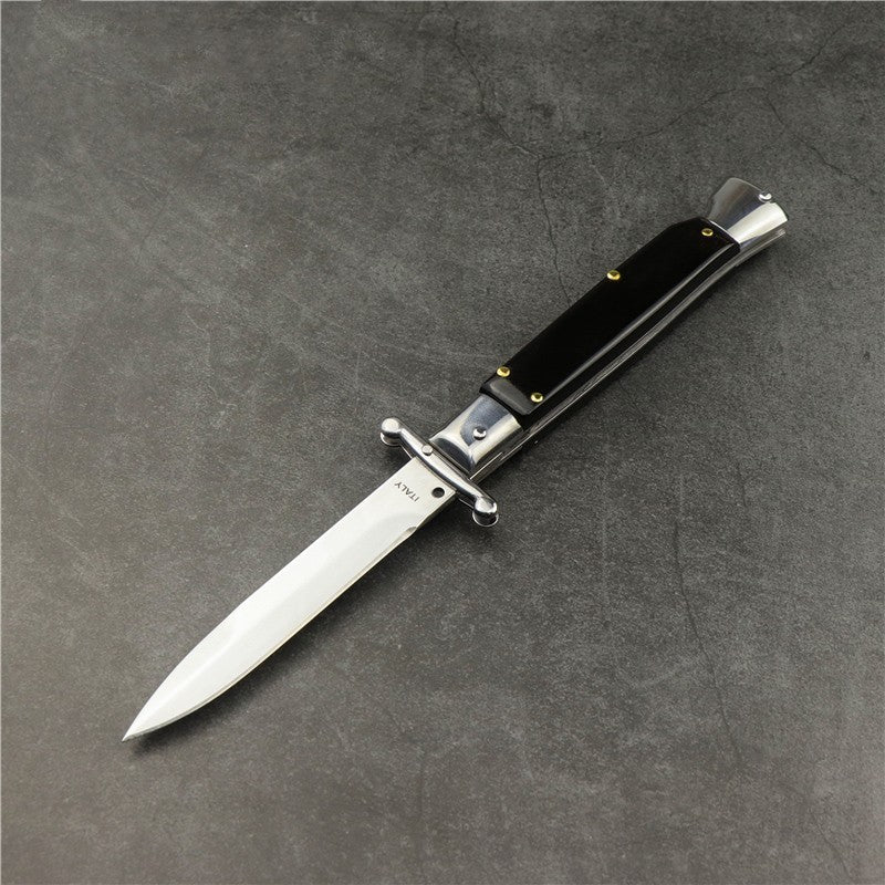 Flag Village Camping Outdoor Damascus Folding Knife