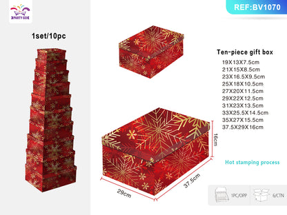 Flag Village Christmas Ten Piece Gift Box Set