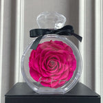 Flag Village Natural Eternal Flower Ornaments Transparent Cover Dried Rose Gift Box For Christmas New Year Valentine's Day Home Decor