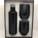 Flag Village 304 Stainless Steel 500ml Red Wine Bottle Gift Box Set Cup