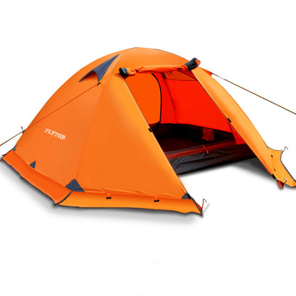 Flag Village Camping Camping Tent Double Double Aluminum Pole Anti-storm Travel Camping