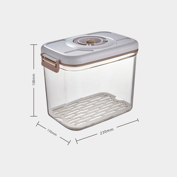 Flag Village Food Vacuum Storage Box With Free Vacuum Kitchen Sealer Container Transparent Organization Sealed Tank Cans Lunch Box Gift