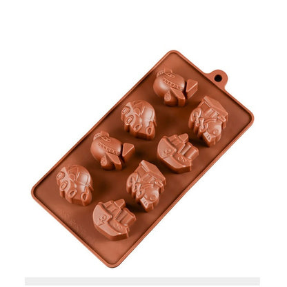 Flag Village Silicone Chocolate Brown Love Heart Mold Gift Box