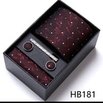 Flag Village Men's Business Formal Tie Six-piece Set Gift Box