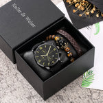 Flag Village Gift Box Set Men's Quartz Watch Bracelet Fashion