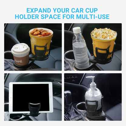 Flag Village Auto Tools Car Drinking Bottle Holder 360 Degrees Rotatable Water Cup Holder Sunglasses Phone Organizer Storage Car Interior Accessories