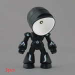 Flag Village Cute LED Hero Table Lamp Mini Portable Cool Mecha Cute Robot Night Light Bedroom Home Decoration Kids Boys Gifts