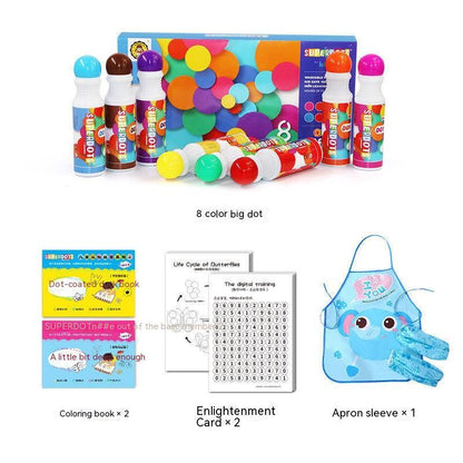 Flag Village Children's Graffiti Painting Stationery Coloring Early Education Gift Box