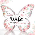 Flag Village Mother's Day Gifts For Mom Grandma Nana DIY Unique Mom Birthday Gift Ideas Butterfly-Shaped Acrylic Keepsake Gifts For Mothers Day