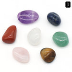 Flag Village Hexagonal Column Double Pointed Irregular 7 Yoga Stones Set Gift Box