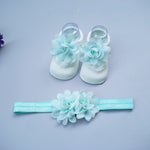 Flag Village New Baby Girl Socks Headband Gift Box