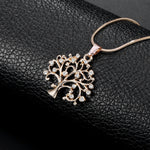 Flag Village Big Tree Of Life Pendant Necklaces Drilling CZ Zircon Multi Layers Chains Long Necklace Jewelry Gifts For Her