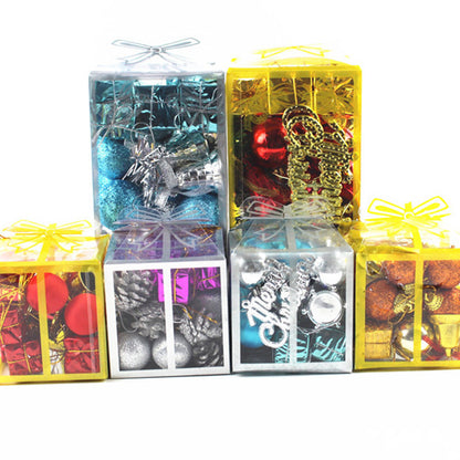 Flag Village Christmas Ornament Butterfly Gift Box Pendant Arrangement