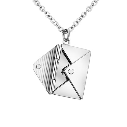 Flag Village Fashion Jewelry Envelop Necklace Women Lover Letter Pendant Best Gifts For Girlfriend