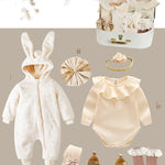 Flag Village Newborn Gift Box Spring And Summer Suit Girl Baby Full Moon Gift