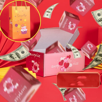 Flag Village Surprise Box Gift Box Explosion Gift Box Surprise Bounce Box Diy Folding Paper Box Money Box Birthday Christmas Anniversary Gift