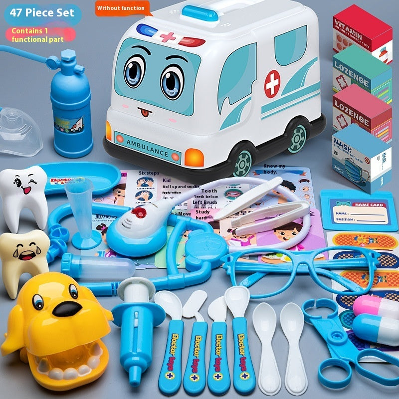 Flag Village Children's Doctor Toy Set Tool Medical Box