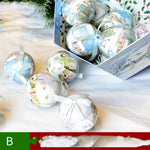 Flag Village Christmas Gift Box With Christmas Tree Decoration Pendant