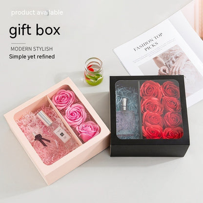 Flag Village Qixi Festival Gift Flowers Portable Flower Box