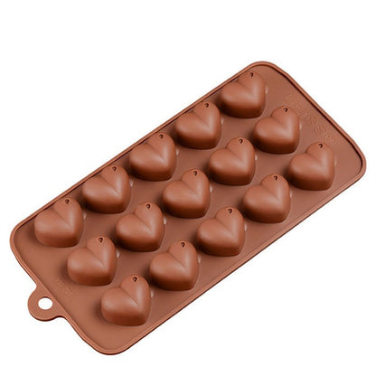 Flag Village Silicone Chocolate Brown Love Heart Mold Gift Box