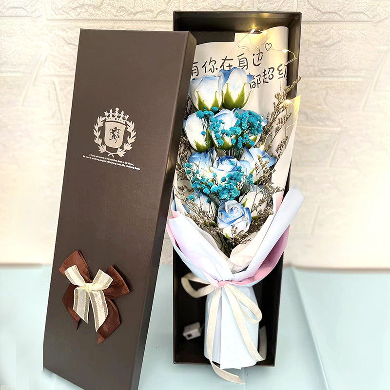 Flag Village Soap Flower Box Birthday Gift