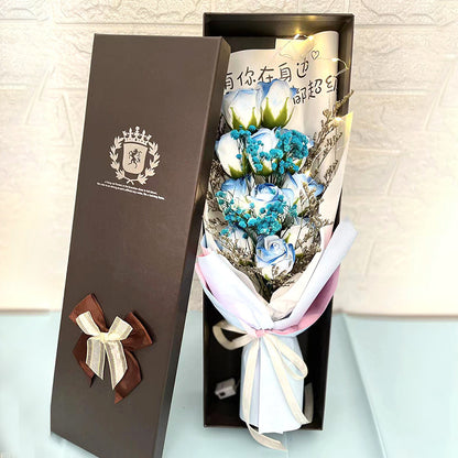 Flag Village Soap Flower Box Birthday Gift
