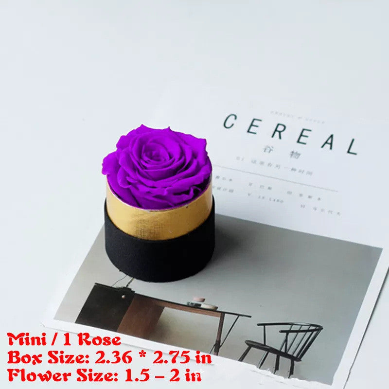 Flag Village Preserved Flower Rose Hug Bucket Christmas Gift Box