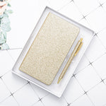 Flag Village Gift Notepad Gold Powder A6 Notebook Set Customizable Logo Diary Notebook Stationery Gift Box