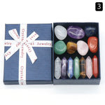 Flag Village Colorful Irregular Natural Stone Set Gift Box