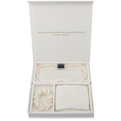 Flag Village Silk Eye Mask Pillowcase Head Flower Gift Box