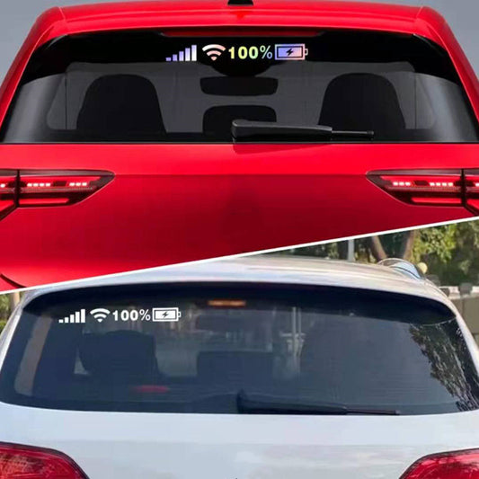 Flag Village Auto Tools Car Windshield Stickers Signal WiFi Power Vinyl Decal Mobile Phone Car Stickers Auto Exterior Decorative Accessories Decals