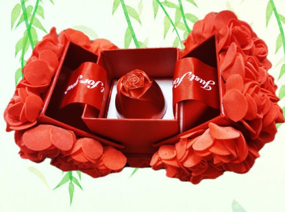 Flag Village Hot Valentine's Day Gifts Metal Rose Jewelry Gift Box Necklace For Wedding Girlfriend Necklace Gifts