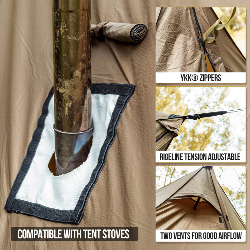 Flag Village Wilderness Hut Hammock Outdoor Living Room Tent