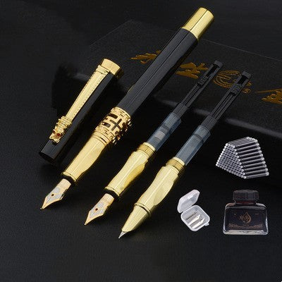 Flag Village Immortal Pen Student Practice Calligraphy Hard Pen Replacement Ink Sac Gift Box Set